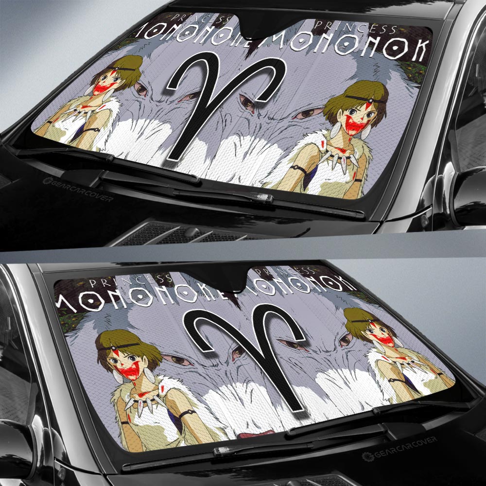 Mononoke Hime Car Sunshade Custom Car Accessories