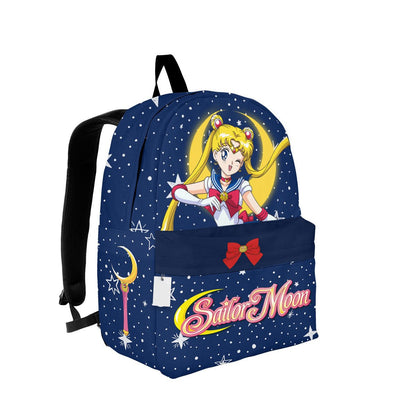 Sailor Moon Backpack Sailor Moon Usagi Tsukino Graphic Backpacks Blue