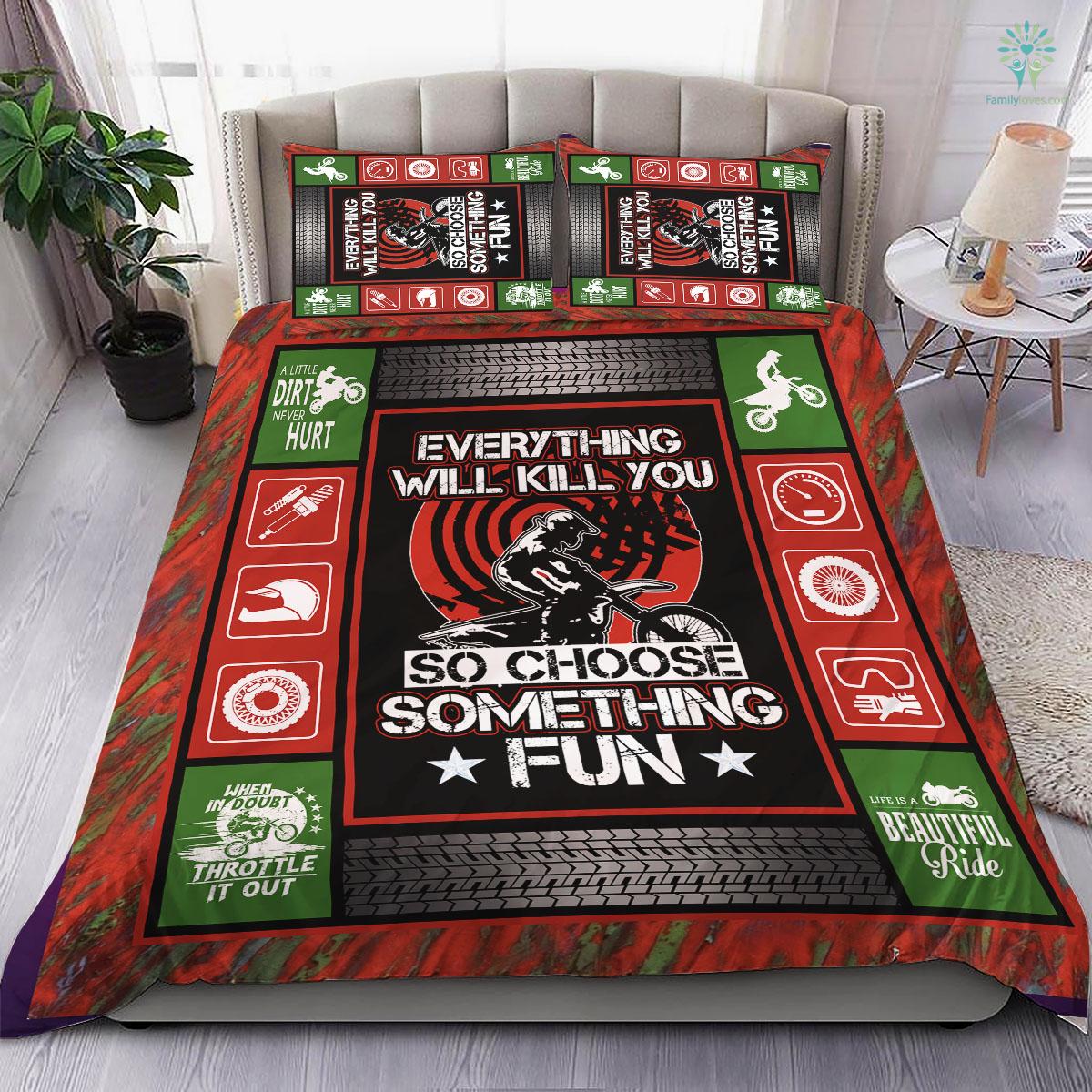 Motorcycle Bedding Set Sale And Repair Service Duvet Covers Black Unique Gift