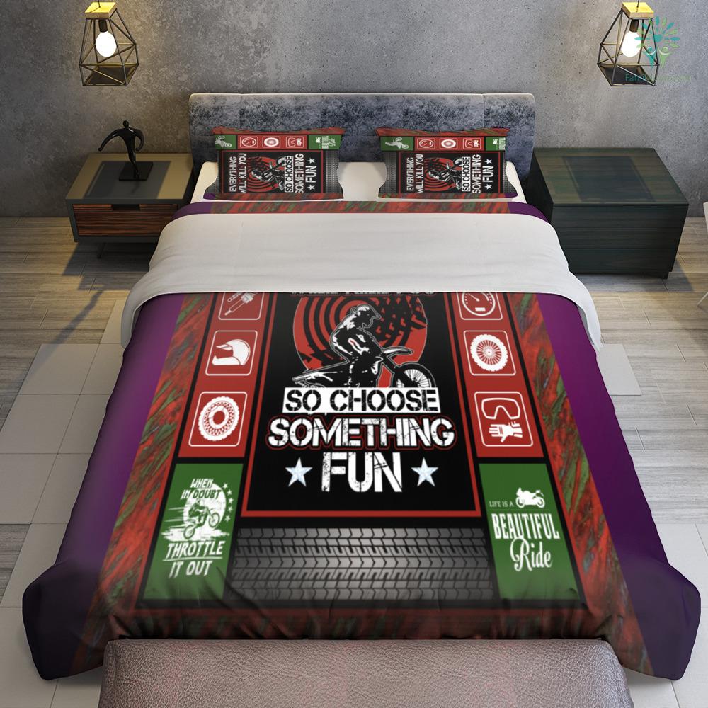 Motorcycle Bedding Set Sale And Repair Service Duvet Covers Black Unique Gift