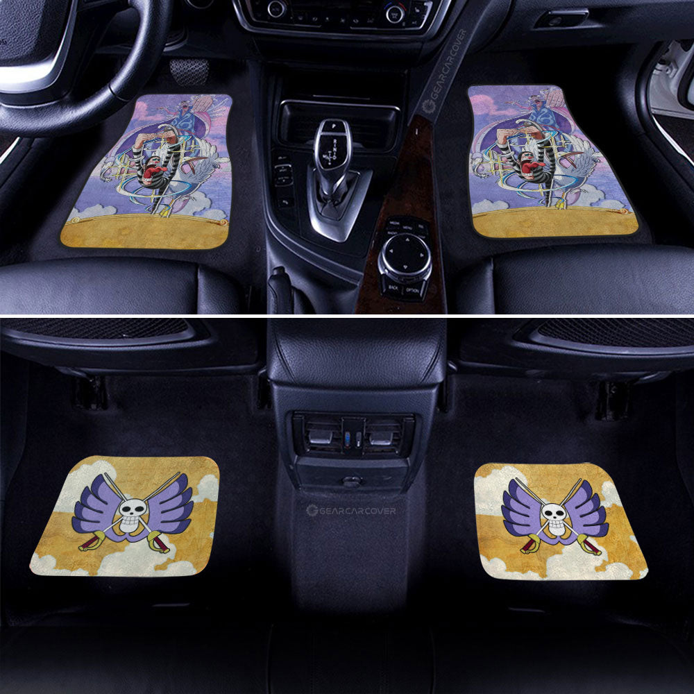 One Piece Car Mats Young Mr 2 Bon Kurei Jolly Roger Symbol Car Floor Mats Colorful