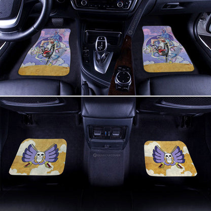 One Piece Car Mats Young Mr 2 Bon Kurei Jolly Roger Symbol Car Floor Mats Colorful