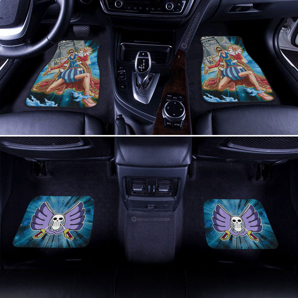 One Piece Car Mats Mr 2 Bon Kurei And Wanted Poster Graphic Car Floor Mats