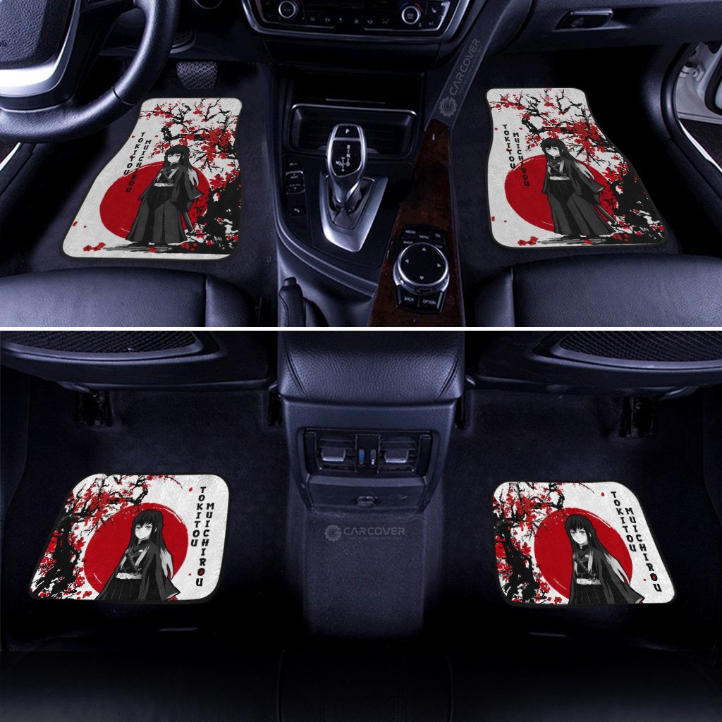 Demon Slayer Car Mats Muichiro Car Floor Mats Japan Style Car Interior Floor Mats