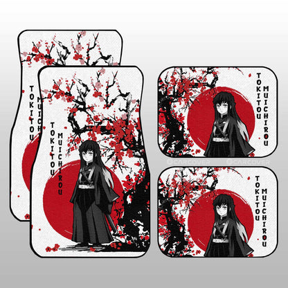 Demon Slayer Car Mats Muichiro Car Floor Mats Japan Style Car Interior Floor Mats