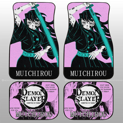 Demon Slayer Car Mats Muichiro Tokito Car Floor Mats Demon Slayer Car Floor Mats