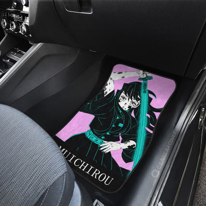 Demon Slayer Car Mats Muichiro Tokito Car Floor Mats Demon Slayer Car Floor Mats