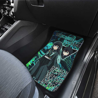 Demon Slayer Car Mats Muichiro Tokito Car Floor Mats Demon Slayer Car Floor Mats