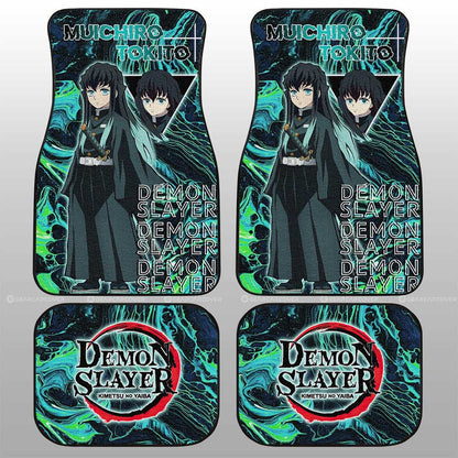 Demon Slayer Car Mats Muichiro Tokito Car Floor Mats Demon Slayer Car Floor Mats