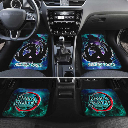 Demon Slayer Car Mats Muichiro Tokito Car Floor Mats Demon Slayer Anime Floor Mats