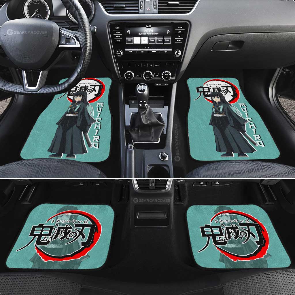 Demon Slayer Car Mats Muichiro Tokitou Car Floor Mats Demon Slayer Car Floor Mats