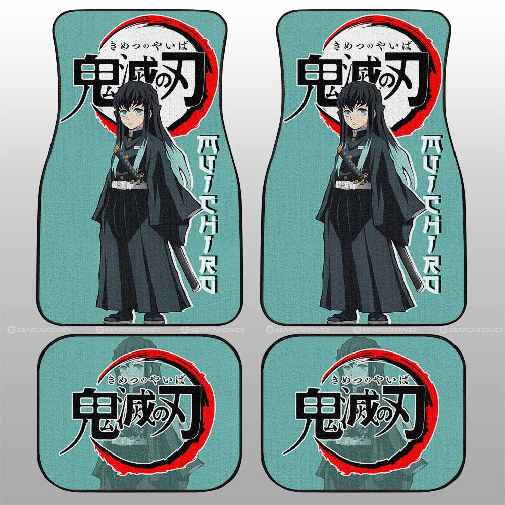 Demon Slayer Car Mats Muichiro Tokitou Car Floor Mats Demon Slayer Car Floor Mats