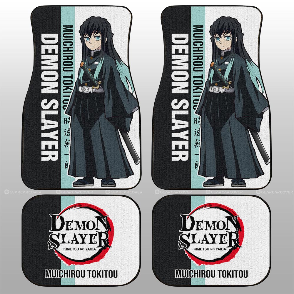 Demon Slayer Car Mats Muichirou Tokitou Car Floor Mats Car For Fans Floor Mats