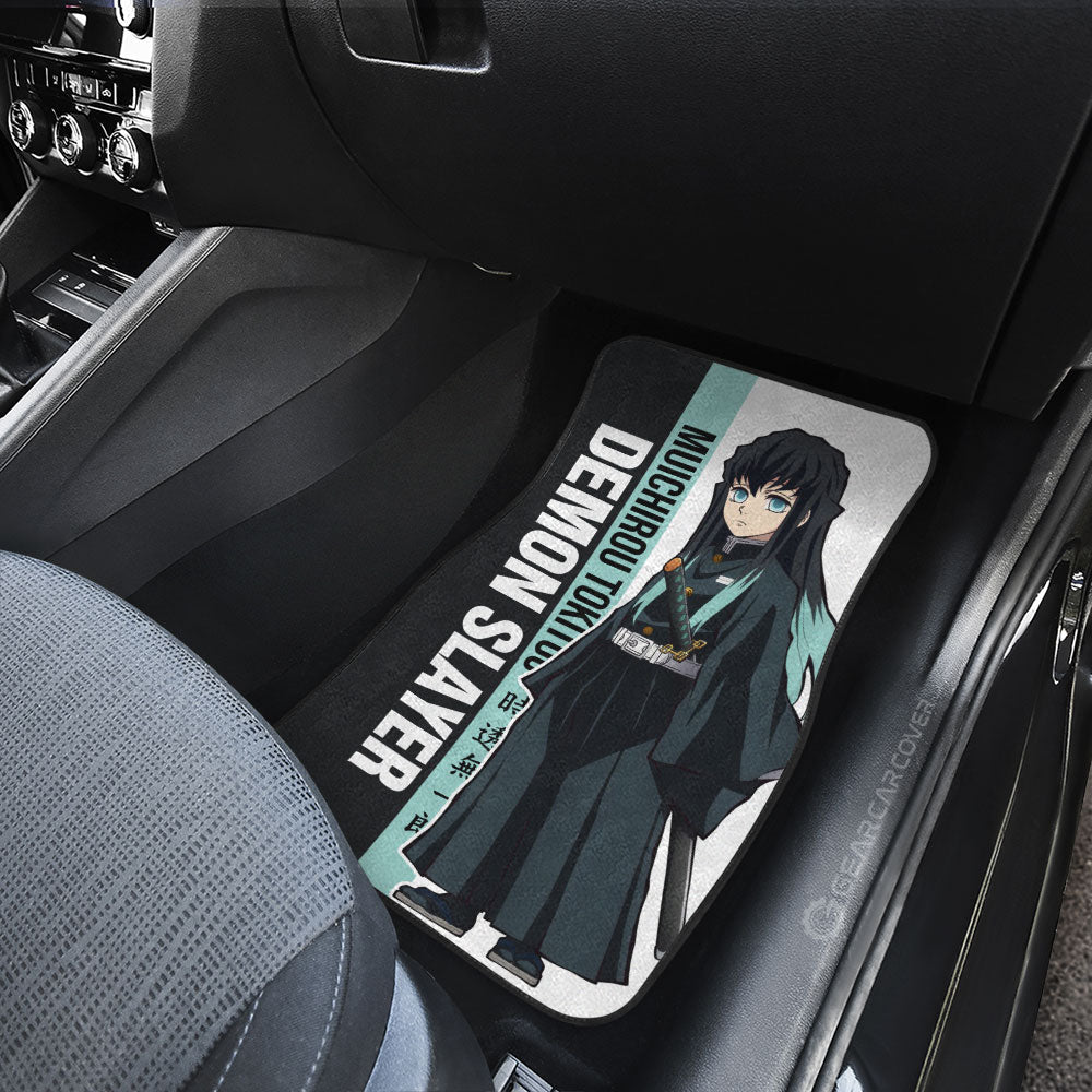 Demon Slayer Car Mats Muichirou Tokitou Car Floor Mats Car For Fans Floor Mats