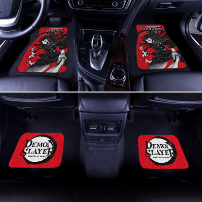 Demon Slayer Car Mats Muichirou Tokitou Car Floor Mats Car Manga Style For Fans Floor Mats