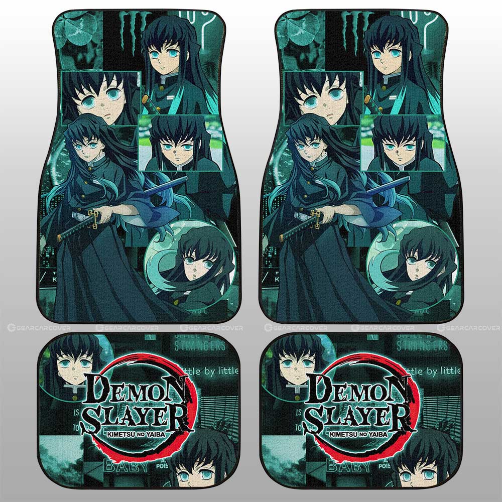 Demon Slayer Car Mats Muichirou Tokitou Car Floor Mats Demon Slayer Anime Floor Mats