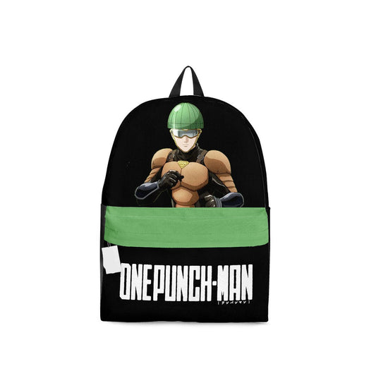 One Punch Man Backpack One Punch Man Mumen Rider Character Graphic Backpacks Green Black