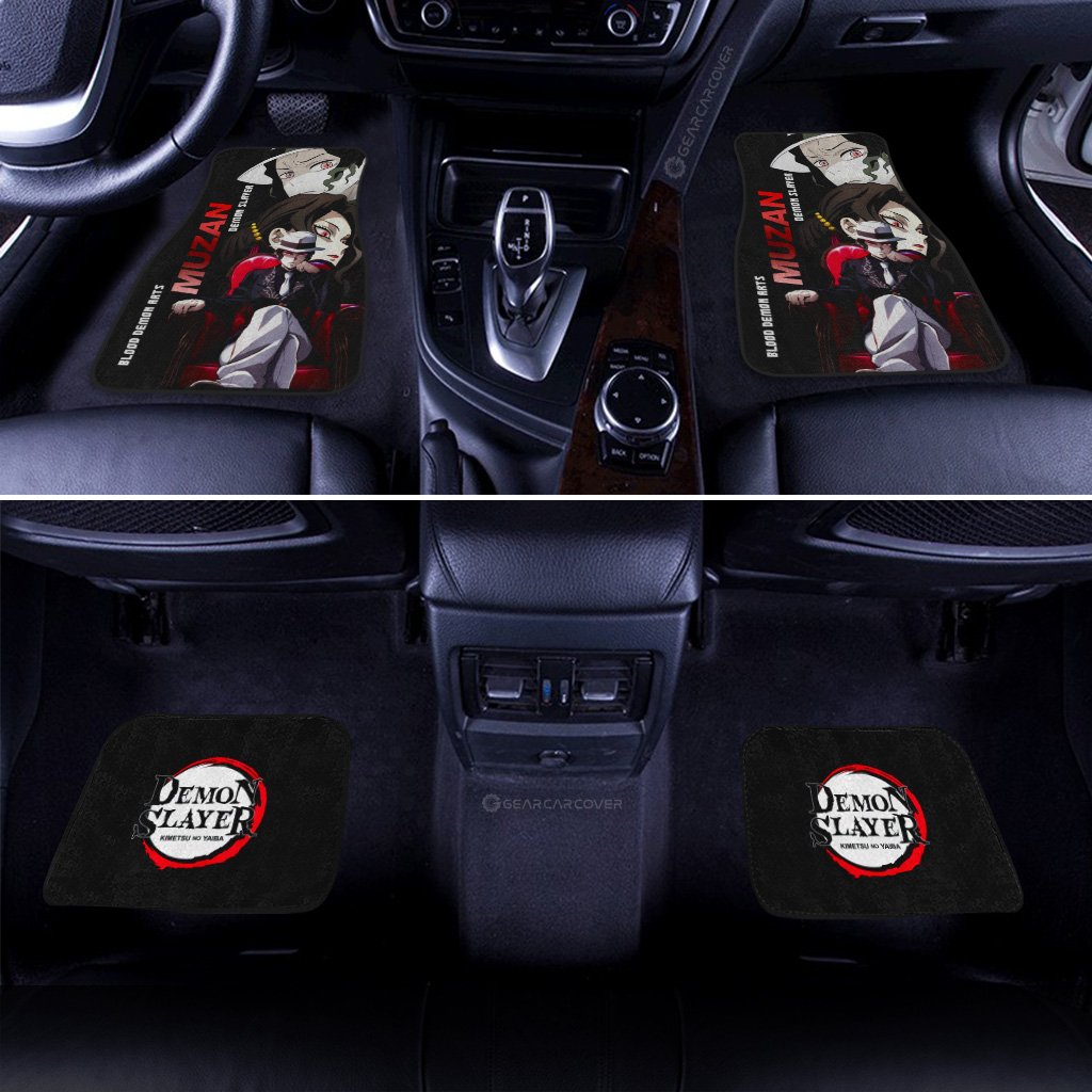 Demon Slayer Car Mats Muzan Car Floor Mats Demon Slayer Car Floor Mats