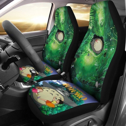 SGhibli Car Seat Covers My Neighbor Totoro Scenes Graphic Seat Covers Colorful