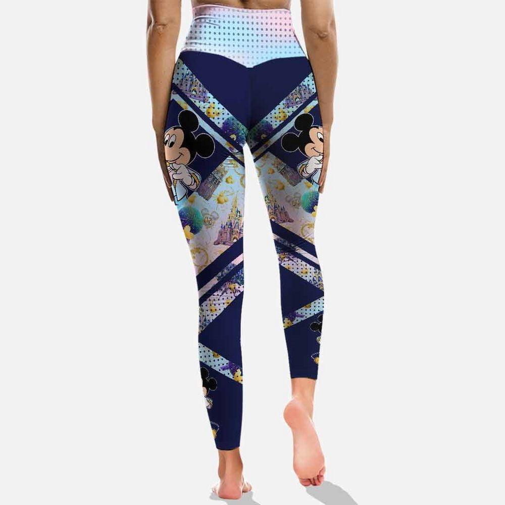 MM Leggings MM 50 Anniversary DN Landscape High Waisted Legging Blue For Women