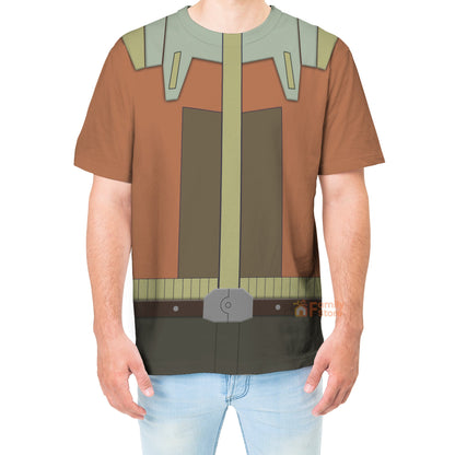 Ezra Bridger Stwa Rebels Costume T-shirt For Men