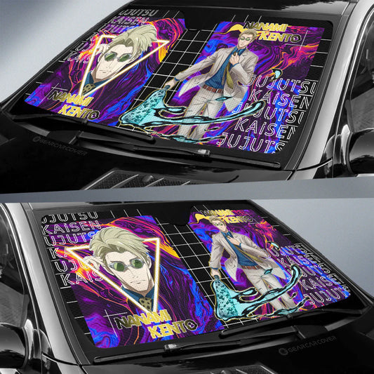 Jujutsu Kaisen Car Sun Shade Nanami Kento Jujutsu Kaisen Character Winshield Sun Shade Colorful