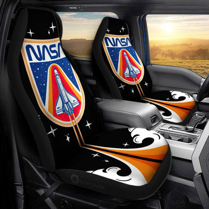 NASA Car Seat Covers NASA Rocket Lauching High Seat Covers Colorful