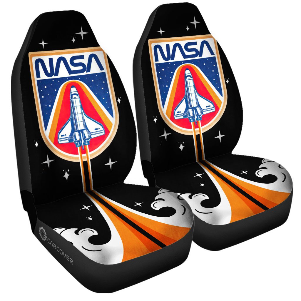 NASA Car Seat Covers NASA Rocket Lauching High Seat Covers Colorful