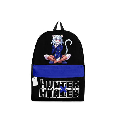 Hunter X Hunter Backpack Hunter X Hunter Neferpitou Graphic Backpacks Black Blue