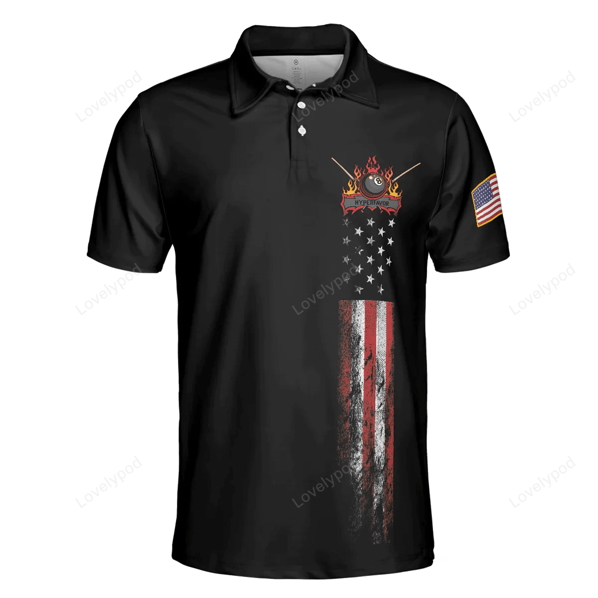 Billard Polo Shirt An Old Man Who Loves Pool And Beer Boys Polo Shirts Black
