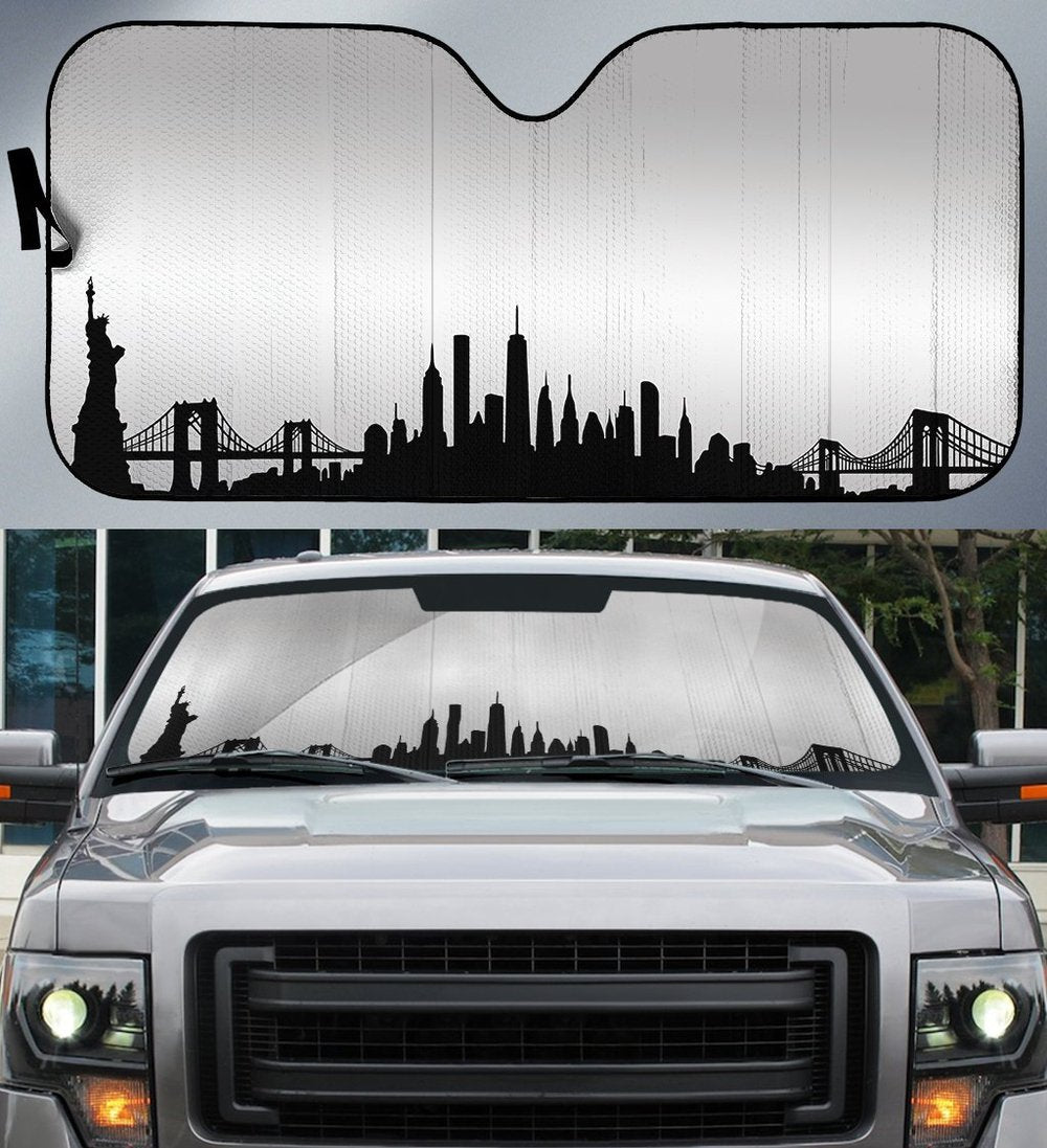 New York Skyline Car Sunshade Custom Car Accessories