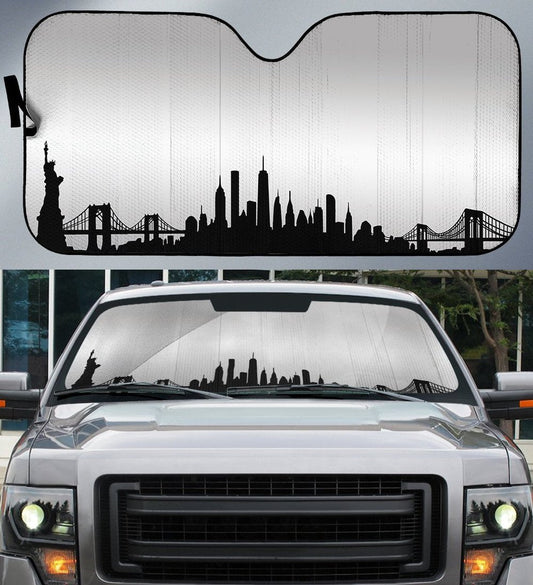 New York Skyline Car Sunshade Custom Car Accessories