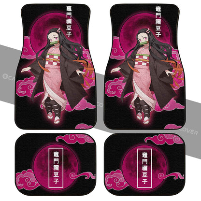 Demon Slayer Car Mats Nezuko Car Floor Mats Demon Slayer Car Floor Mats