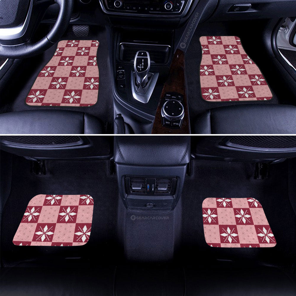 Demon Slayer Car Mats Nezuko Kamado Car Floor Mats Demon Slayer Car Floor Mats