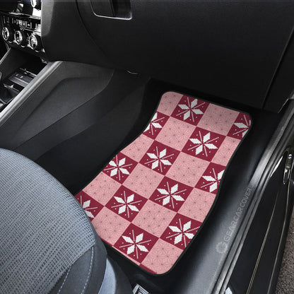 Demon Slayer Car Mats Nezuko Kamado Car Floor Mats Demon Slayer Car Floor Mats