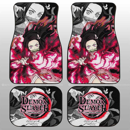 Demon Slayer Car Mats Nezuko Kamado Car Floor Mats Demon Slayer Car Floor Mats