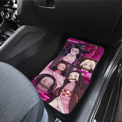 Demon Slayer Car Mats Nezuko Kamado Car Floor Mats Demon Slayer Anime Floor Mats