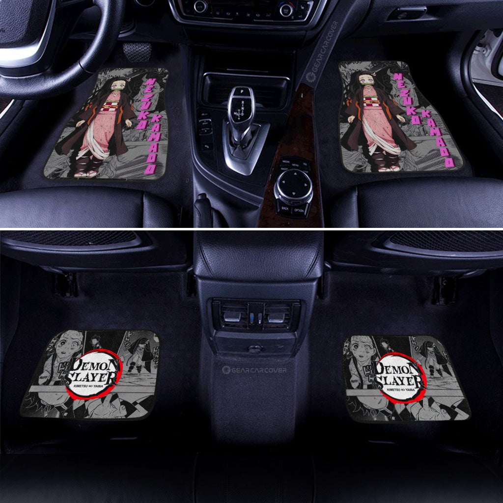 Demon Slayer Car Mats Nezuko Kamado Car Floor Mats Demon Slayer Anime Mix Mangas Floor Mats