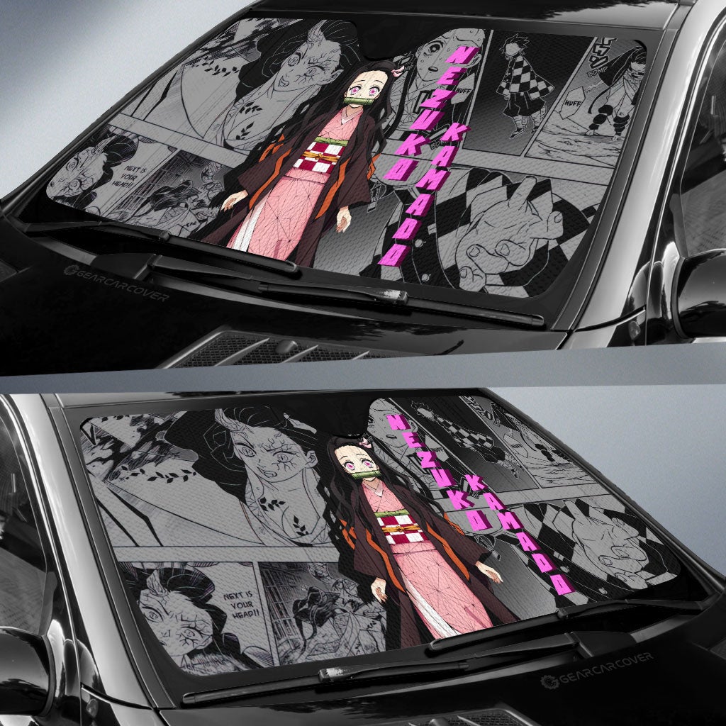 Nezuko Kamado Car Sunshade Custom Mix Mangas