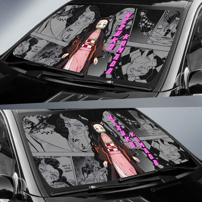 Nezuko Kamado Car Sunshade Custom Mix Mangas