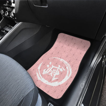 Demon Slayer Car Mats Nezuko Uniform Car Floor Mats Demon Slayer Car Floor Mats