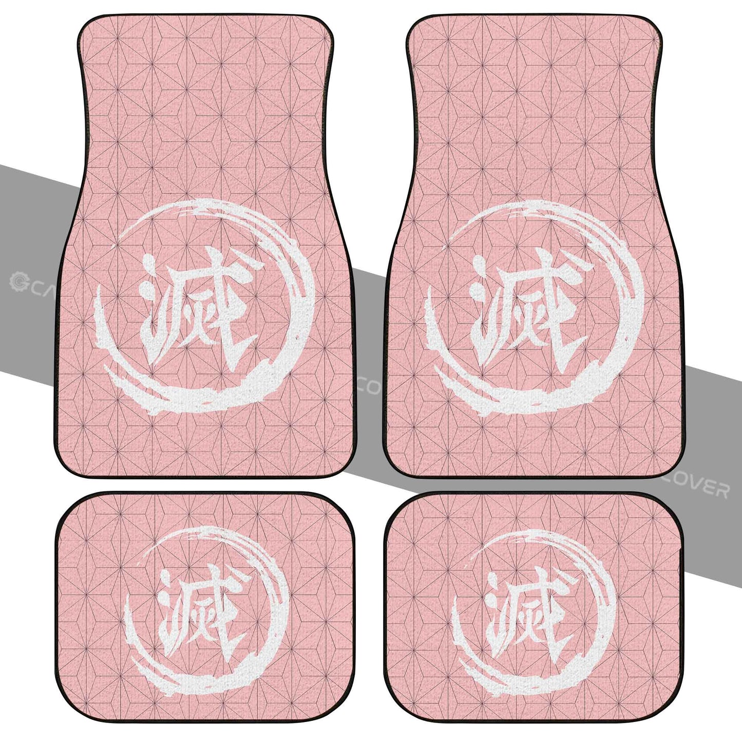 Demon Slayer Car Mats Nezuko Uniform Car Floor Mats Demon Slayer Car Floor Mats