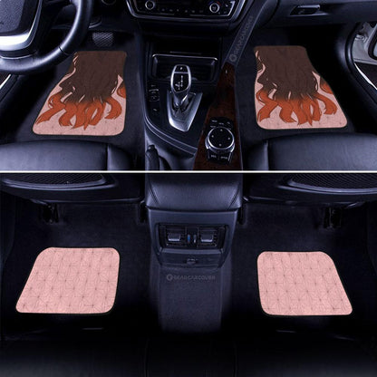 Demon Slayer Car Mats Nezuko Uniform Car Floor Mats Hairstyle Car Interior Floor Mats