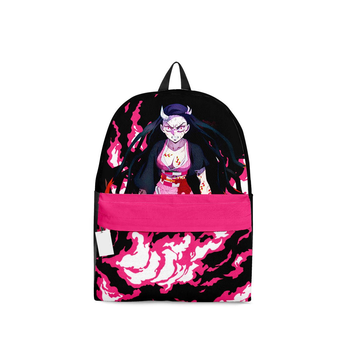 Demon Slayer Backpack Nezuko Full Demon Form Graphic Backpacks Black Pink