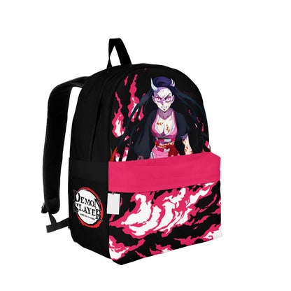Demon Slayer Backpack Nezuko Full Demon Form Graphic Backpacks Black Pink