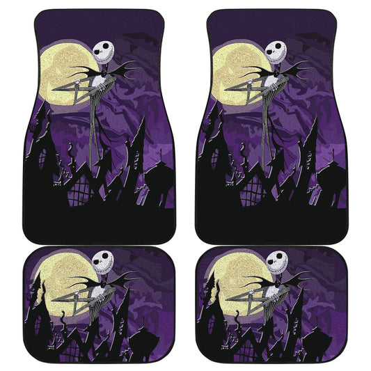 TNBC Car Floor Mats Jack Skellington In The Nightmare Town Car Mats