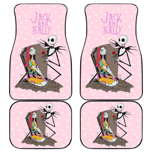 TNBC Car Floor Mats Jack Gifting Sally Flower In Graveyard Car Mats