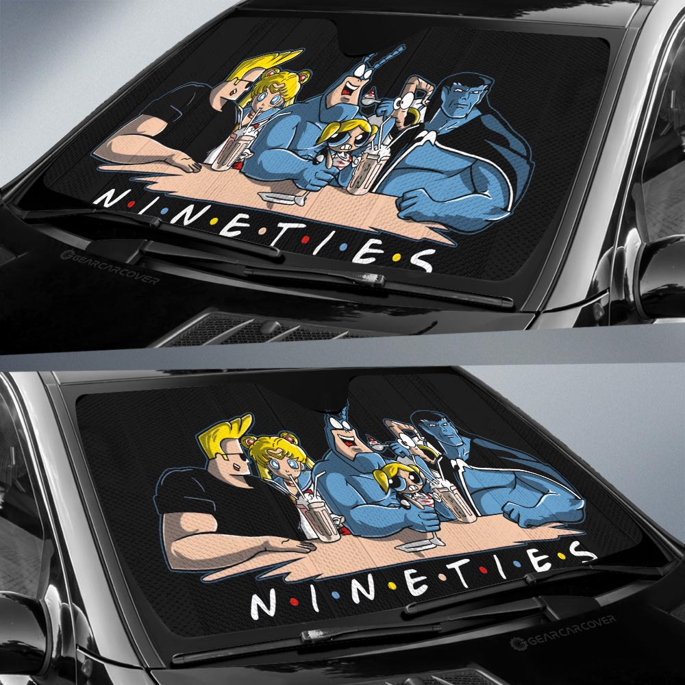 Nineties Mashup Car Sunshade Custom Car Accessories