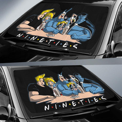 Nineties Mashup Car Sunshade Custom Car Accessories