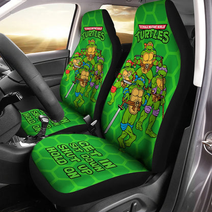 TMNT Car Seat Covers Ninja Turtle Get In Sit Down Shut Up Seat Covers Green